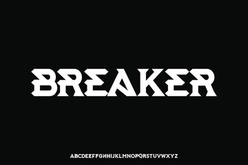 Display alphabet font vector design suitable for headline, poster, logo, magazine and many more