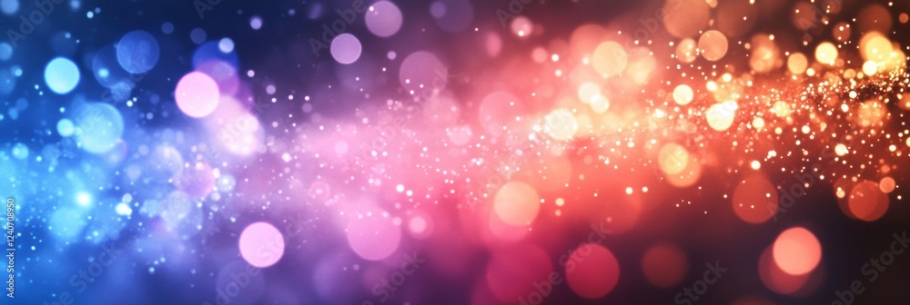 Aufkleber colorful bokeh lights create a vibrant atmosphere for creative text placement or greeting card desig