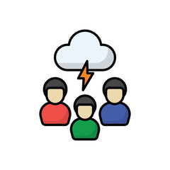 Brainstorm vector icon