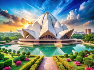 Lotus Temple: A Serene Abode of Architectural Beauty