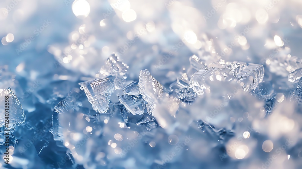 Canvas Prints background texture of blue ice crystals. close-up of the surface of the ice. the texture of the ice 