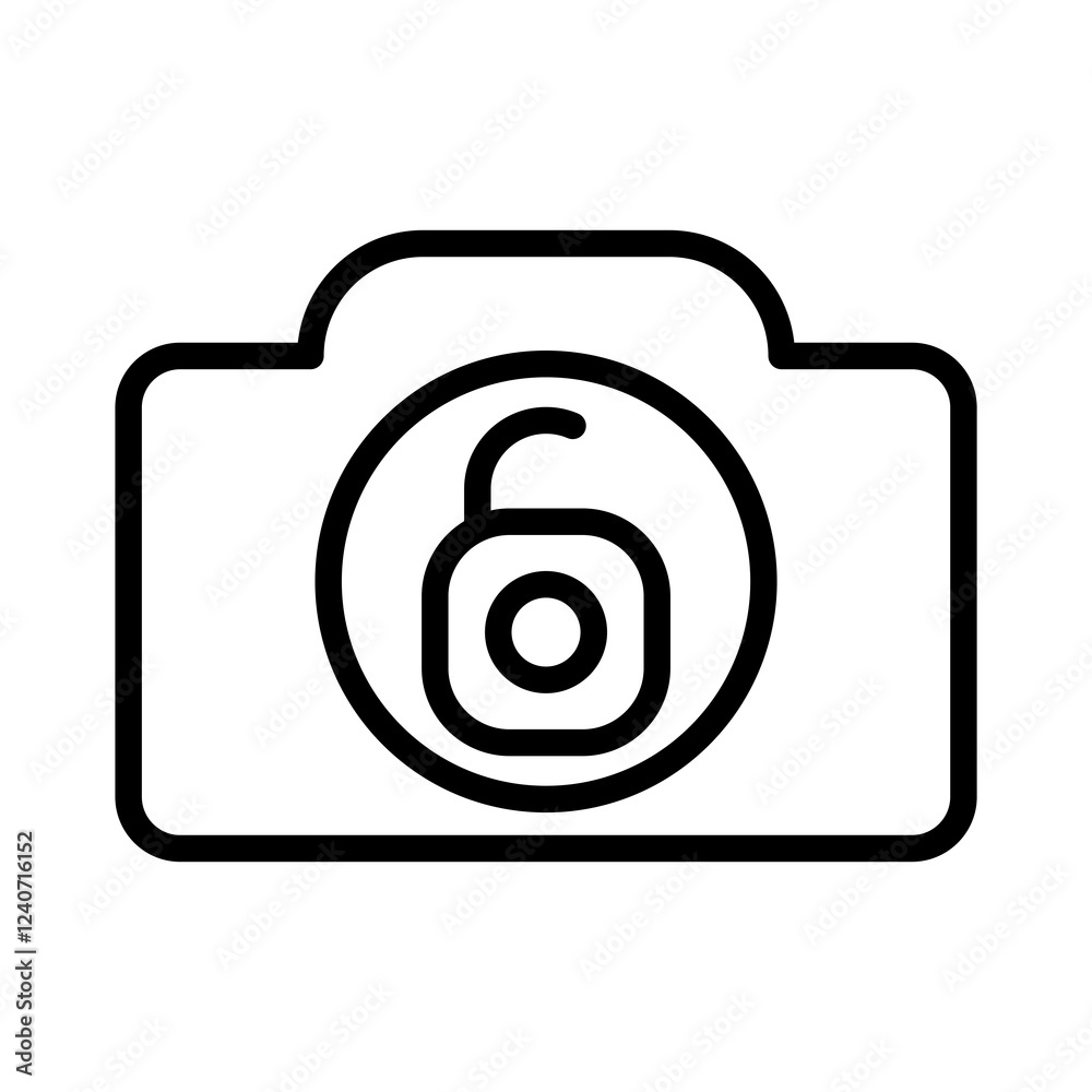 Poster camera lock open
