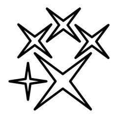 Obraz premium Flickering Stars.line icon
