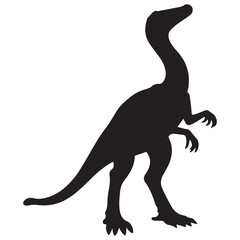 baryonyx isolated on white silhouette