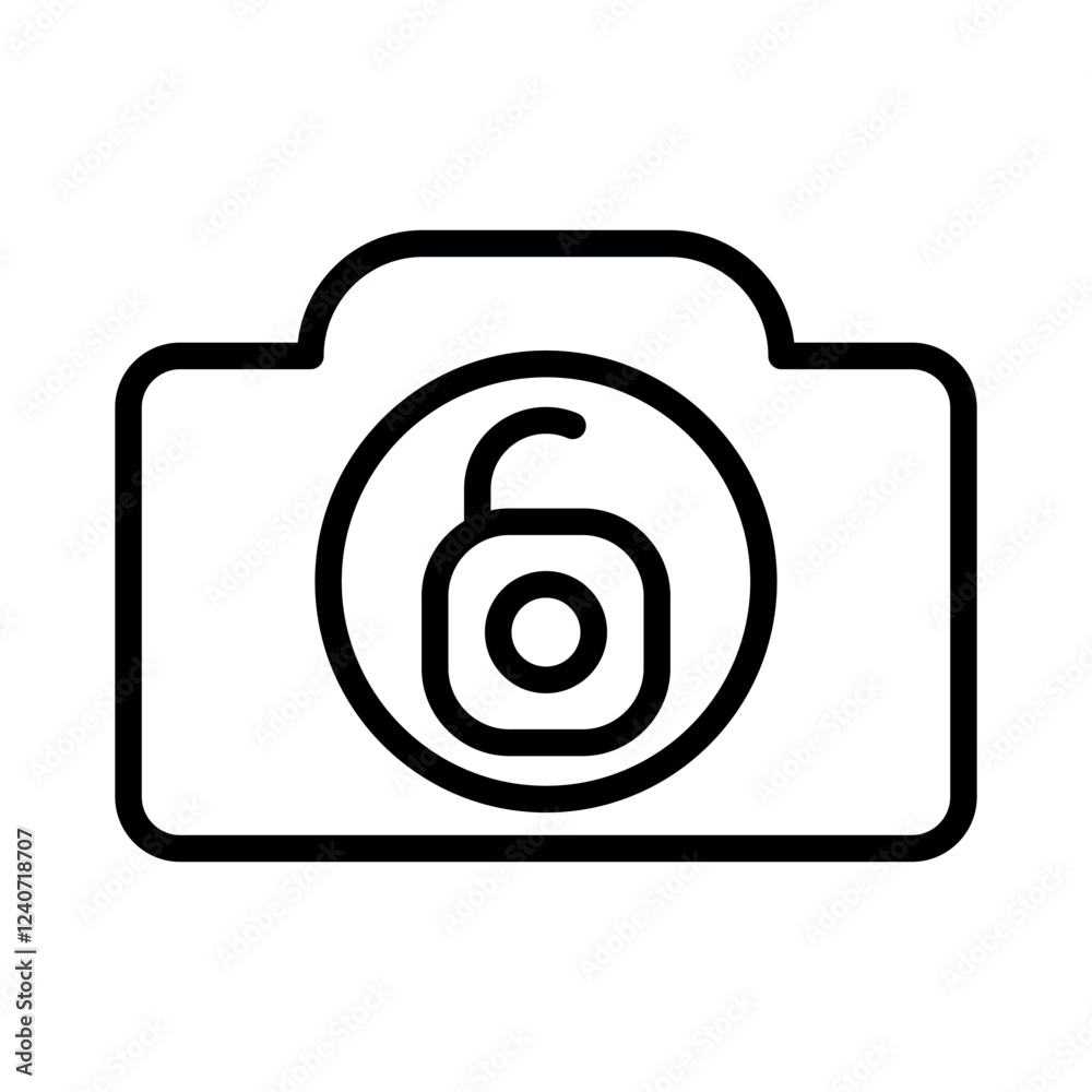 Poster camera lock open