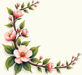 Vintage Cherry Blossom & Kerry Flower Garden
