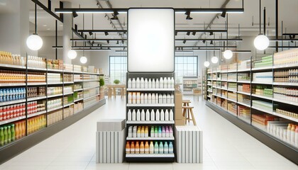 3D PDV wobbler for points of sale and promotion on shelves. Ideal for catalogs, informational and advertising material and media.3d illustration.	