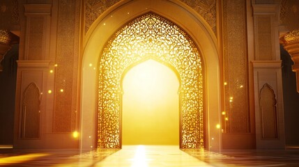 Golden Archway Leading to Light