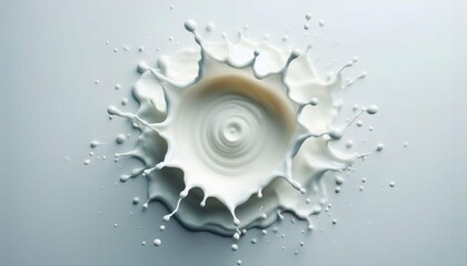 Fototapeta premium chocolate and milk splash isolated on transparent background - food, drink, lifestyle, diet .