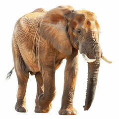 Fototapeta premium Majestic elephant walking gracefully in nature.
