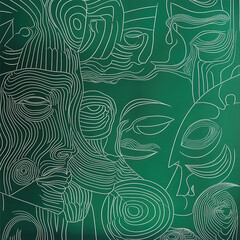 seamless pattern with leaves