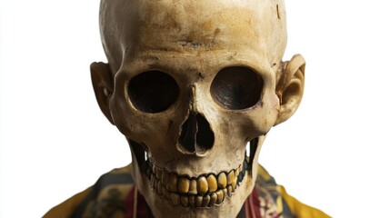 Detailed Anatomical Skull Model: Realistic skull with intricate features, primarily beige tones, ideal for educational and artistic purposes.