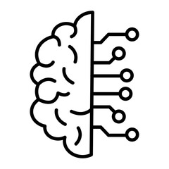Futuristic Brain.line icon