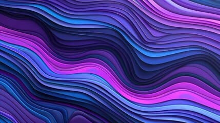 Abstract Purple and Blue Wave Pattern: A Vibrant Digital Artwork