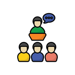 Conference vector icon