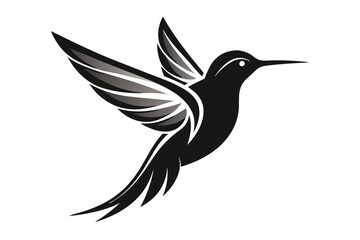 hummingbird silhouette vector