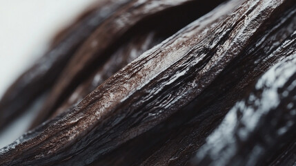Macro shot of vanilla bean texture