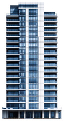 Naklejka premium PNG Highrise condominium at noon architecture skyscraper building.