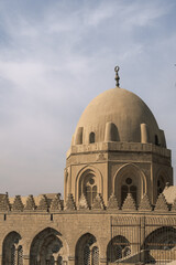 The Qalawun complex on the Al-Muizz Li-Din Allah Al-Fatimi Street in the Cairo, Egypt. Beautiful. Mosque and minaret