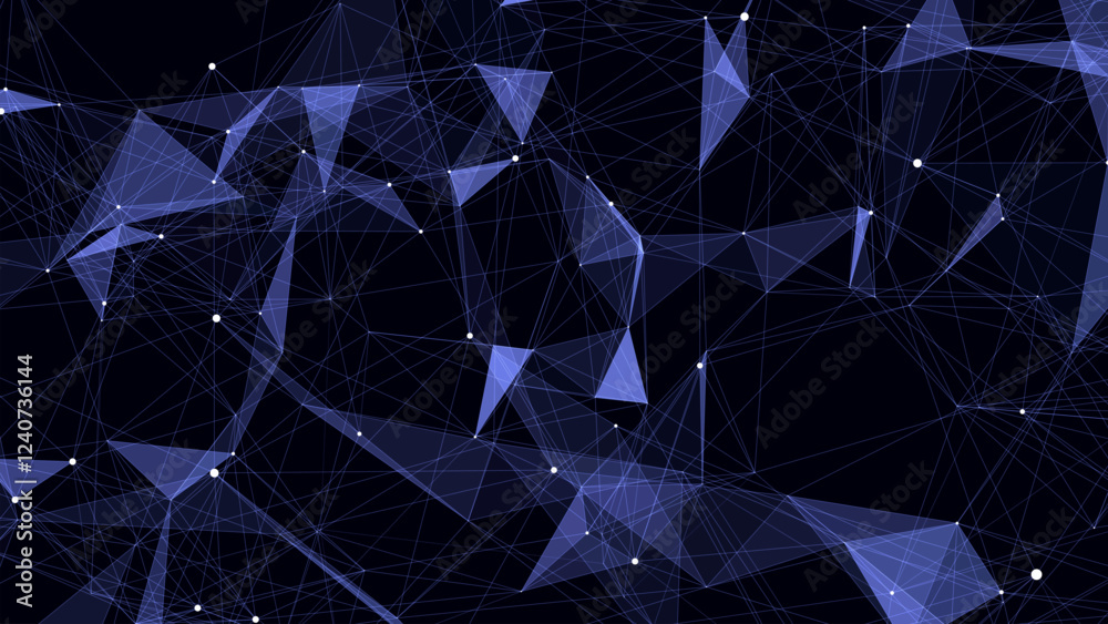Poster cyber network connection structure. technology connect big data. vector science background. business