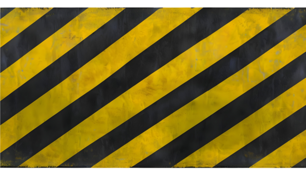 Black And Yellow Diagonal Stripes Design On White Background
