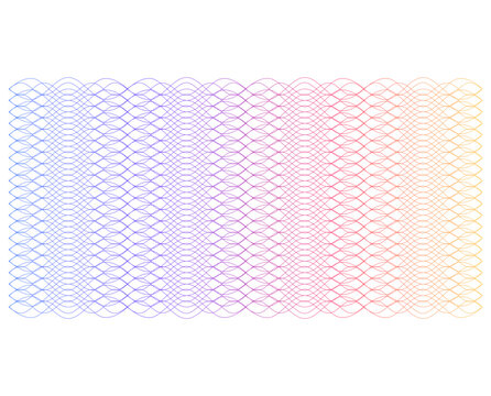 Abstract vector background design with maze mosaic texture. Soft rainbow color. Linear background. Design elements. Polygonal lines. Guilloche. Protective layer for banknotes, diplomas and certificate
