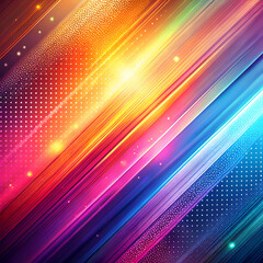Fototapeta premium Abstract Colorful Lines and Light Effects. Digital Art Background
