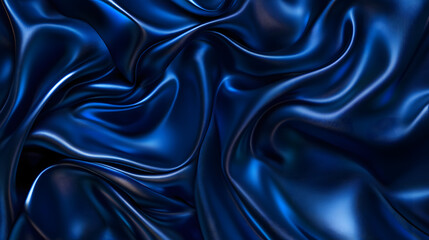 Fototapeta premium A luxurious midnight blue design with smooth gradients, reflective surfaces, and glowing accents, perfect for creating elegant digital art and premium visual content.