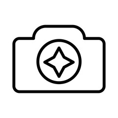 camera enhance vector icon