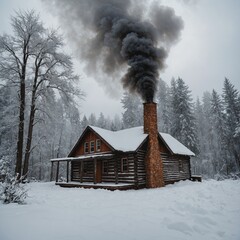 smoke from the chimney
