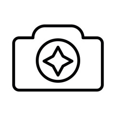 camera enhance vector icon