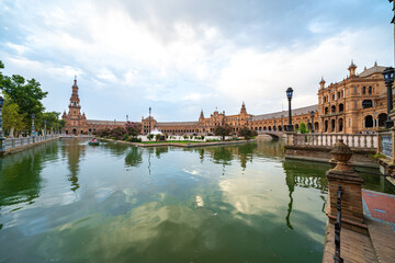Stunning Views of Plaza de Espaa in Seville, Spain