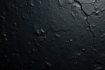 Obraz premium Rough, pitted black metal surface Scratched, dark, industrial texture , dark background, metallic, uneven