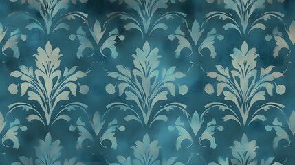 A luxurious teal design with subtle gradients and organic shapes, evoking sophistication and calmness.