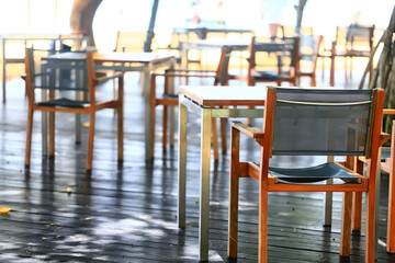 restaurant, abstract table setting background, copy space background