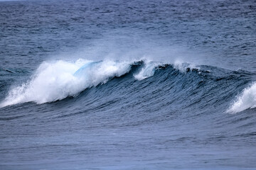 wave in the ocean abstract background, blue sea texture motion
