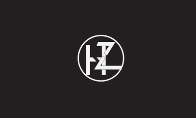 ZH, HZ, Z, H Abstract Letters Logo Monogram