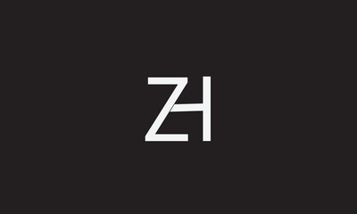 ZH, HZ, Z, H Abstract Letters Logo Monogram