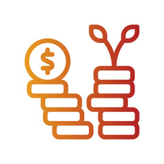 investment gradient icon