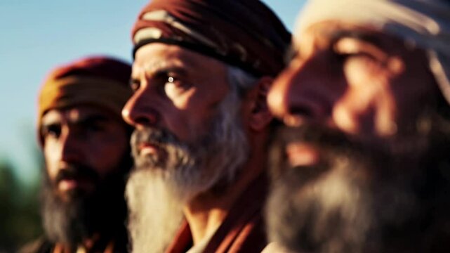 Men of the Bible times, Pharisees, Jews. Can be used for religious publications