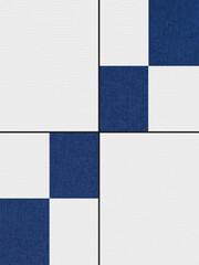 Abstract geometric composition with colored rectangles. Collage.