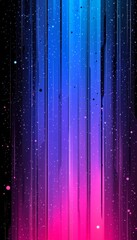 Vibrant Vertical Neon Blue And Pink Lines, Abstract Digital Background, Vector Illustration
