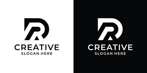 Initial letter R logo design vector