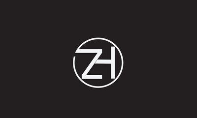 ZH, HZ, Z, H Abstract Letters Logo Monogram