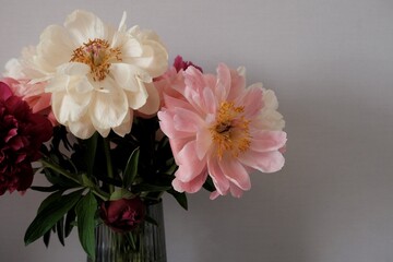 Colourful spring flowers in a bouquet