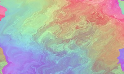 Vibrant Abstract Painting with Pastel Hues