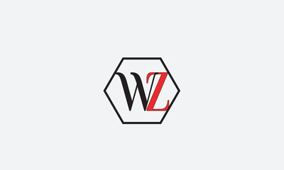 WZ, ZW, W, Z Abstract Letters Logo Monogram