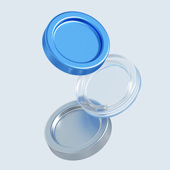 3d rendering of flying coins. stylized simple 3d illustration for business and finance