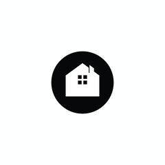 House Home Icon for Real Estate & Architecture | Residential Property Symbol | Vector Illustration Design | Modern Minimal Silhouette | Flat Abstract Logo | Urban Roof & Neighborhood Housing