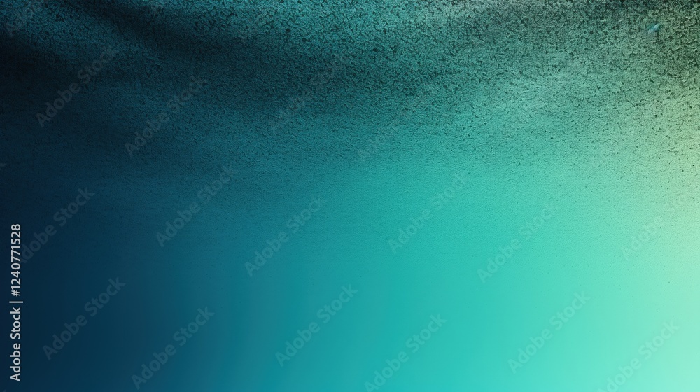 Poster abstract teal and green gradient background with grainy texture suitable for modern design projects 